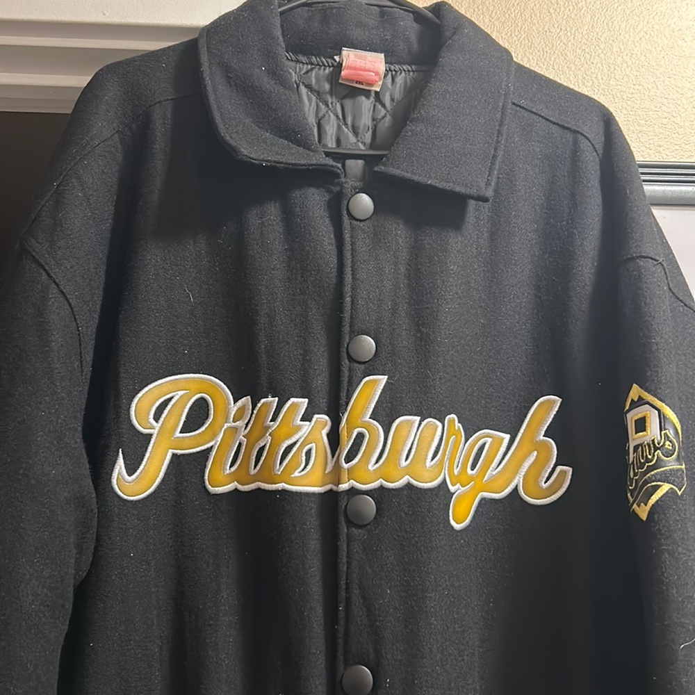 Black and yellow Pittsburgh grays jacket
